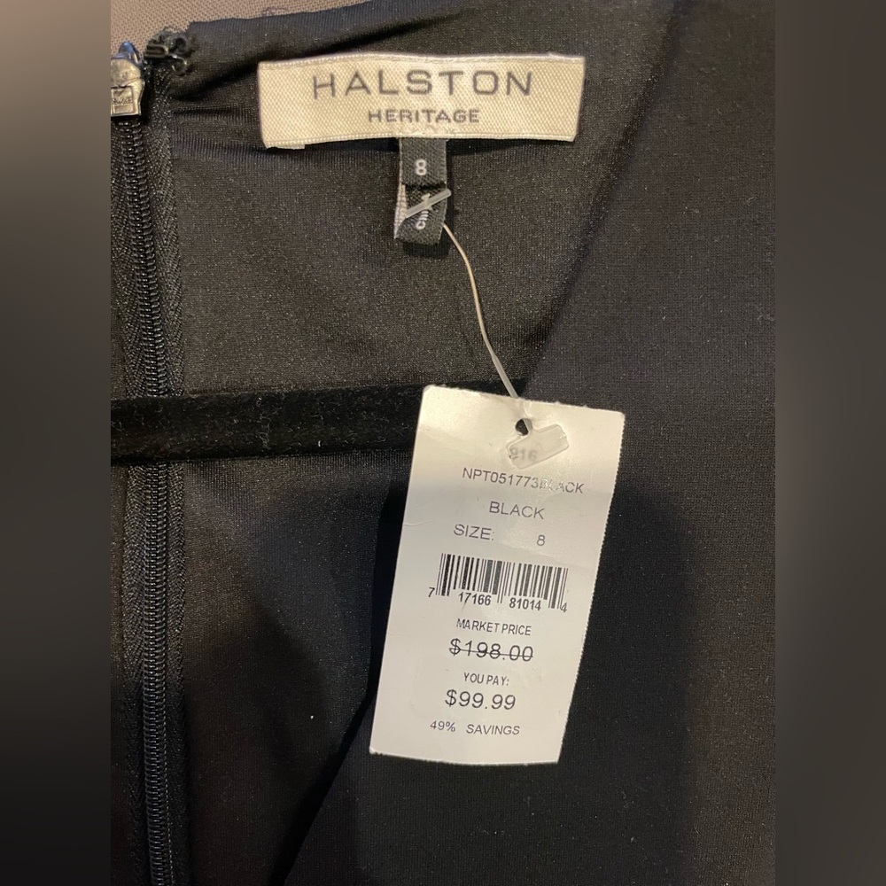 Halston Heritage Black Cutout Dress – Size 8 - Picture 2 of 11
